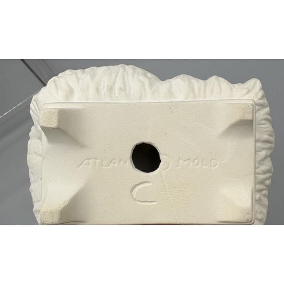 Vintage Atlantic Mold Nativity Baby Jesus Ceramic Christmas Unpainted 3" Tall - Picture 4 of 6